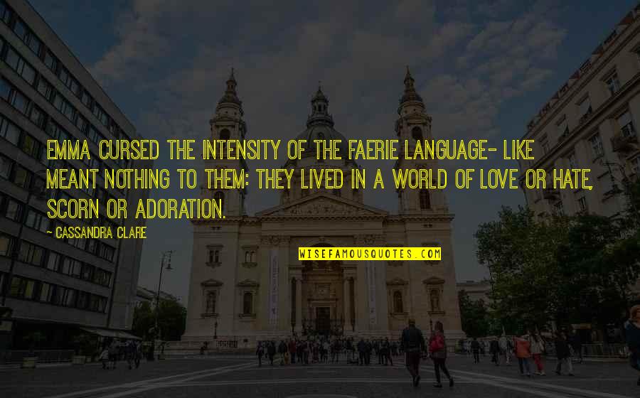 Veer Quotes By Cassandra Clare: Emma cursed the intensity of the faerie language- Veer Quotes By Cassandra Clare: Emma cursed the intensity of the faerie language-