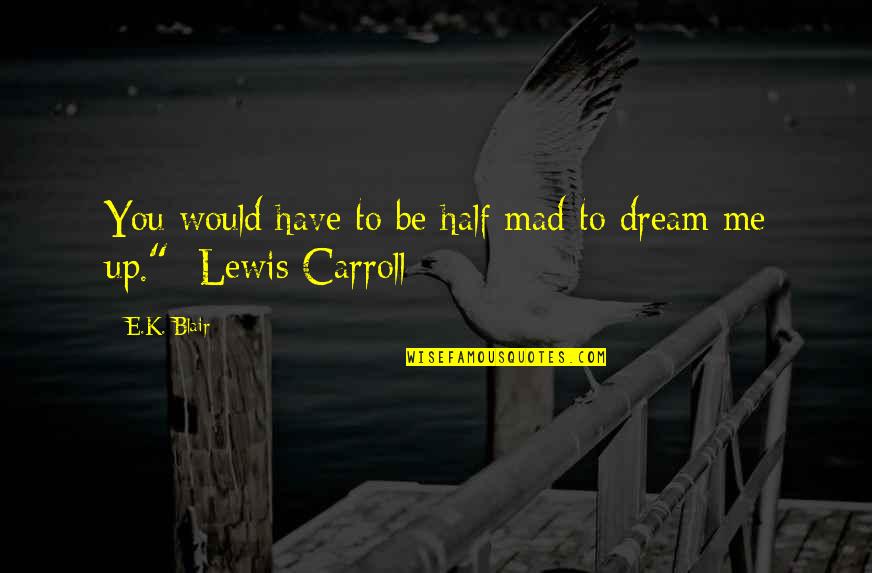Vehicle Transportation Quotes By E.K. Blair: You would have to be half mad to
