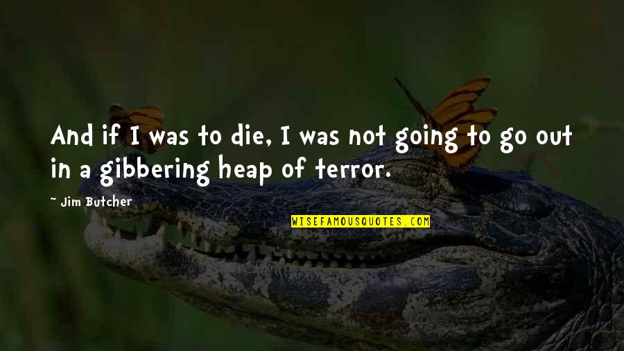 Velicu Viorel Quotes By Jim Butcher: And if I was to die, I was