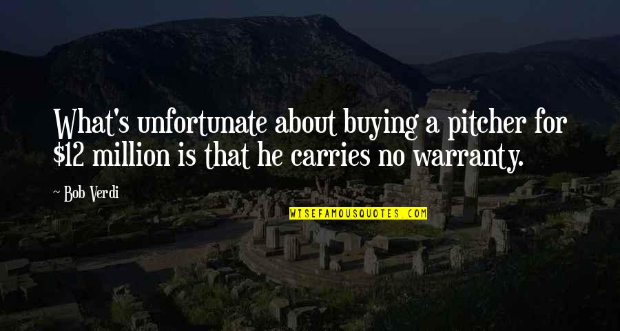 Veljohnson Married Quotes By Bob Verdi: What's unfortunate about buying a pitcher for $12 Veljohnson Married Quotes By Bob Verdi: What's unfortunate about buying a pitcher for $12