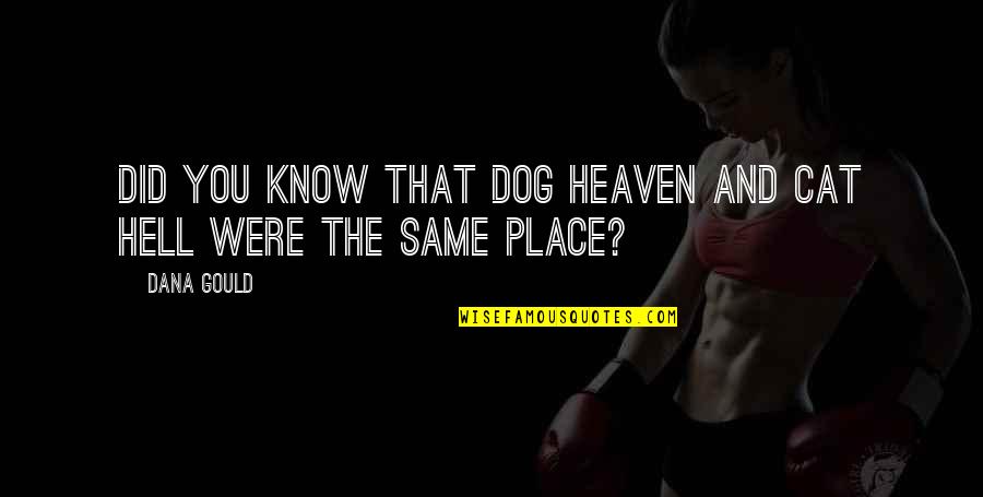 Vendem Full Quotes By Dana Gould: Did you know that Dog Heaven and Cat