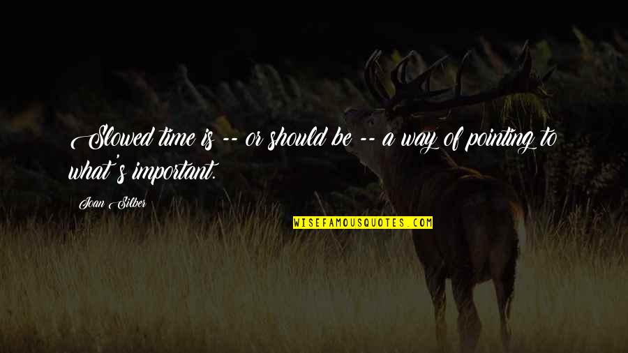 Vendettas Cast Quotes By Joan Silber: Slowed time is -- or should be --