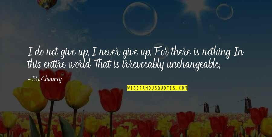 Venenos Blancos Quotes By Sri Chinmoy: I do not give up, I never give