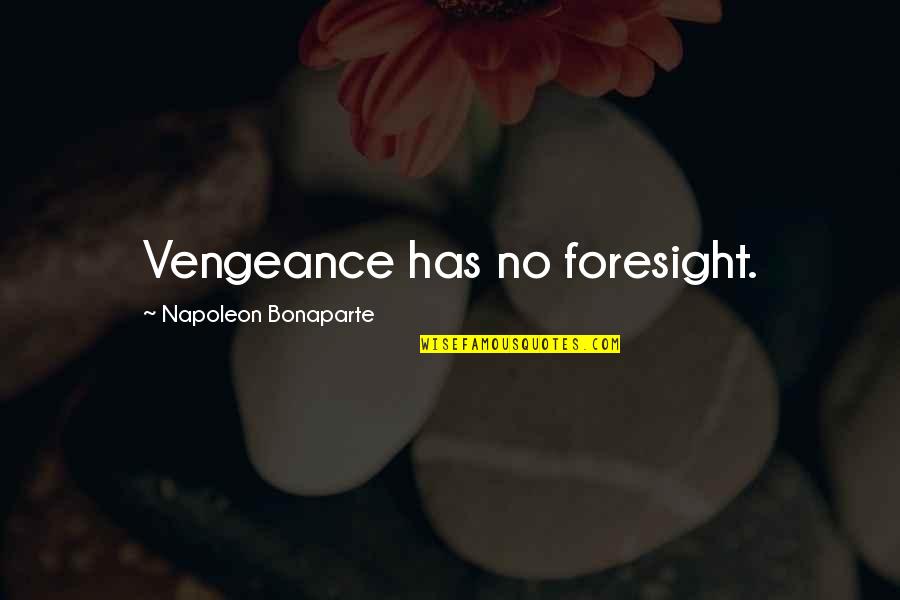 Vengeance Quotes By Napoleon Bonaparte: Vengeance has no foresight.