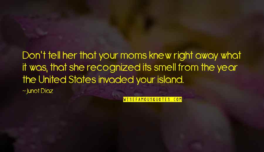 Verantwortliche Quotes By Junot Diaz: Don't tell her that your moms knew right