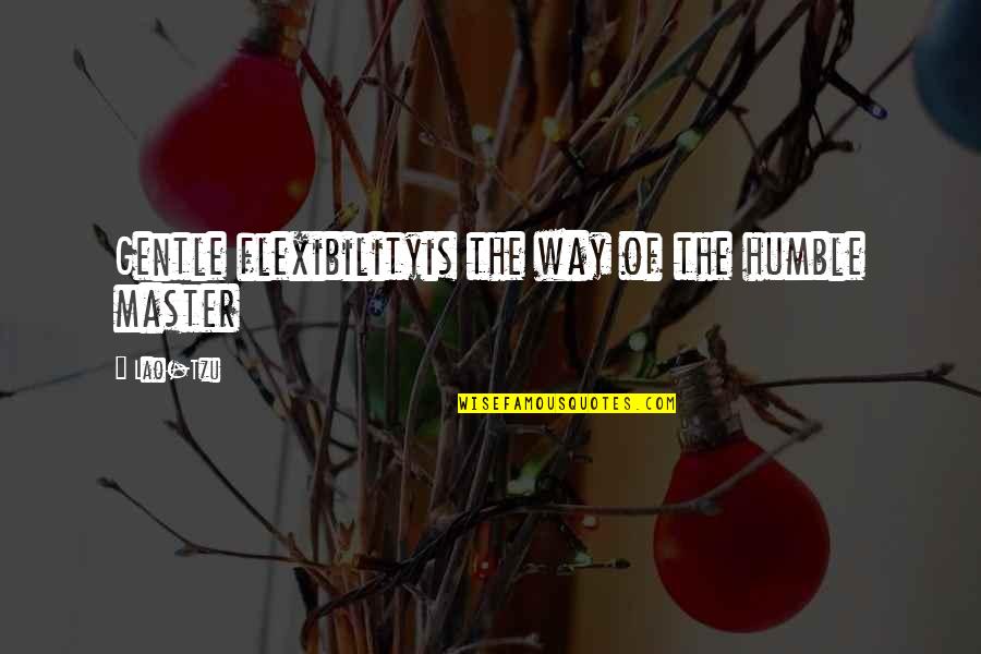 Verarbeitung Von Quotes By Lao-Tzu: Gentle flexibilityis the way of the humble master