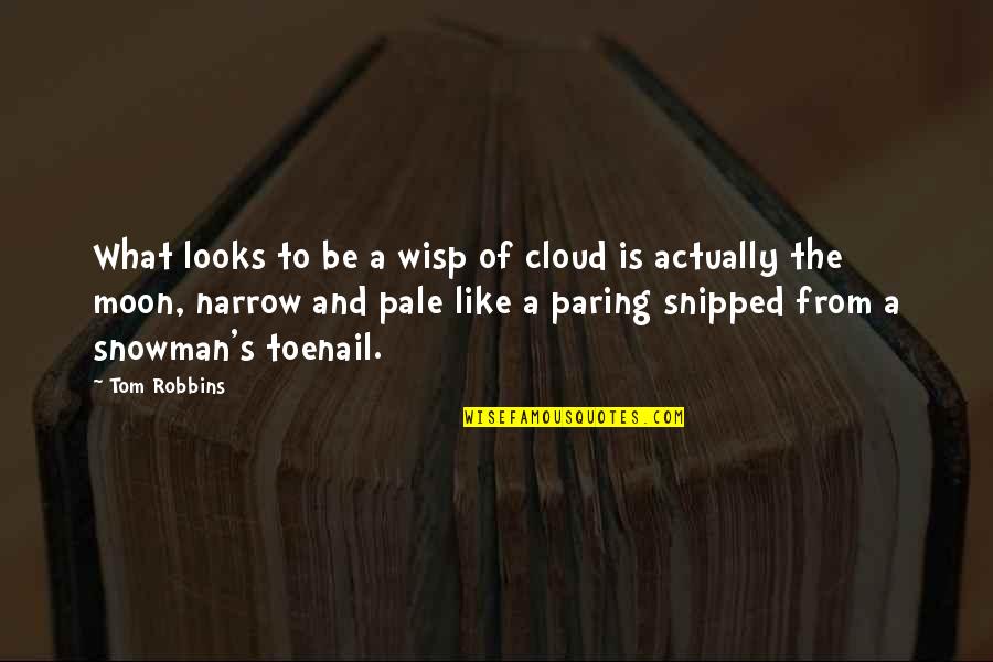 Verbal Performance Quotes By Tom Robbins: What looks to be a wisp of cloud