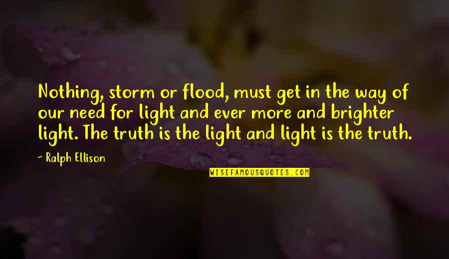Vergadering Quotes By Ralph Ellison: Nothing, storm or flood, must get in the Vergadering Quotes By Ralph Ellison: Nothing, storm or flood, must get in the