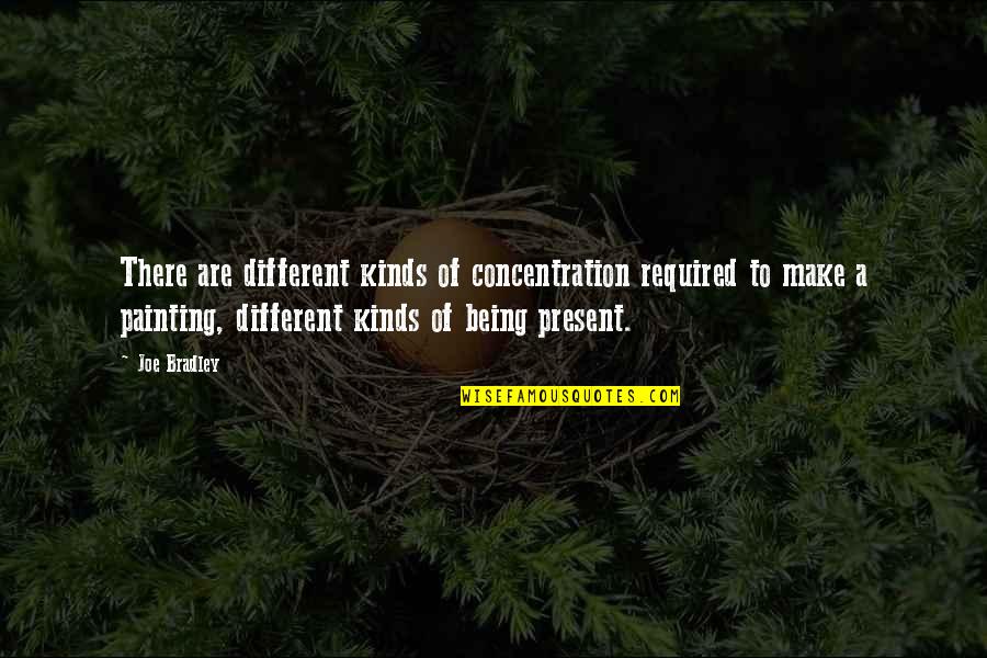 Vergankelijkheid Knack Quotes By Joe Bradley: There are different kinds of concentration required to