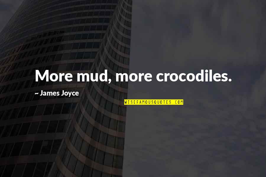 Vergleichende Anatomie Quotes By James Joyce: More mud, more crocodiles.