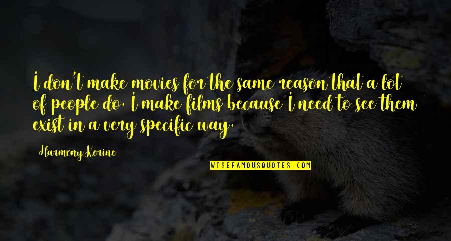 Verizon Communications Inc Quotes By Harmony Korine: I don't make movies for the same reason Verizon Communications Inc Quotes By Harmony Korine: I don't make movies for the same reason
