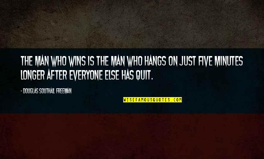 Vermaland Quotes By Douglas Southall Freeman: The man who wins is the man who Vermaland Quotes By Douglas Southall Freeman: The man who wins is the man who