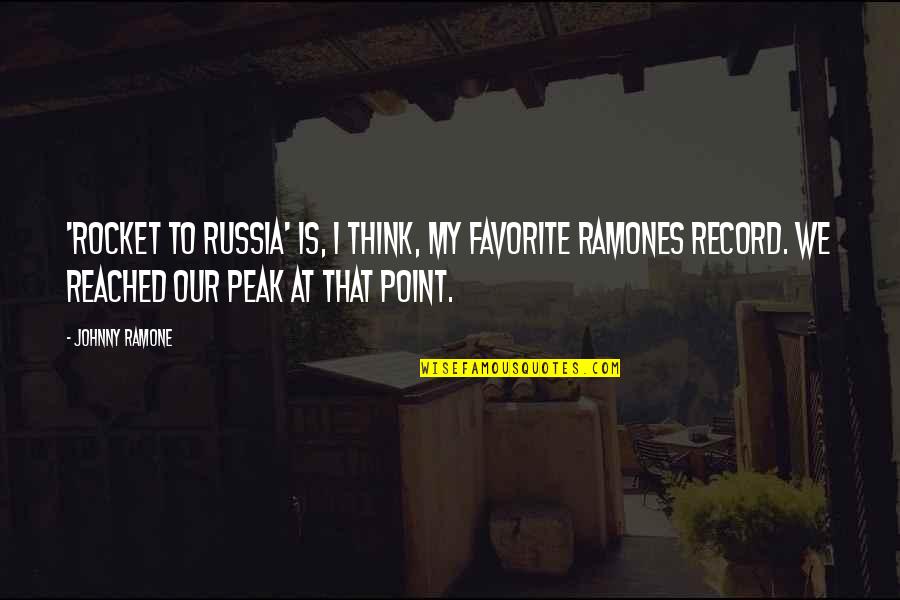 Vermittlungsagentur Quotes By Johnny Ramone: 'Rocket to Russia' is, I think, my favorite Vermittlungsagentur Quotes By Johnny Ramone: 'Rocket to Russia' is, I think, my favorite