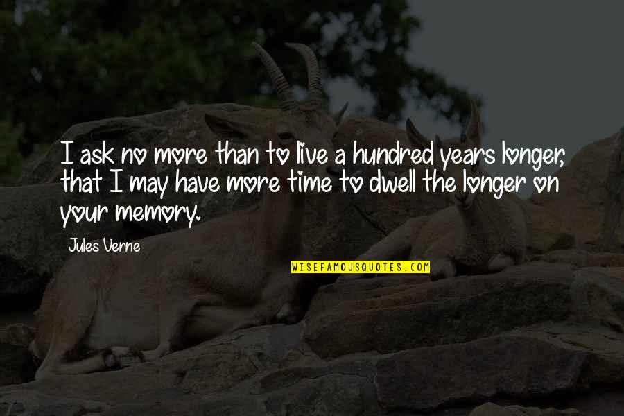 Verne Jules Quotes By Jules Verne: I ask no more than to live a