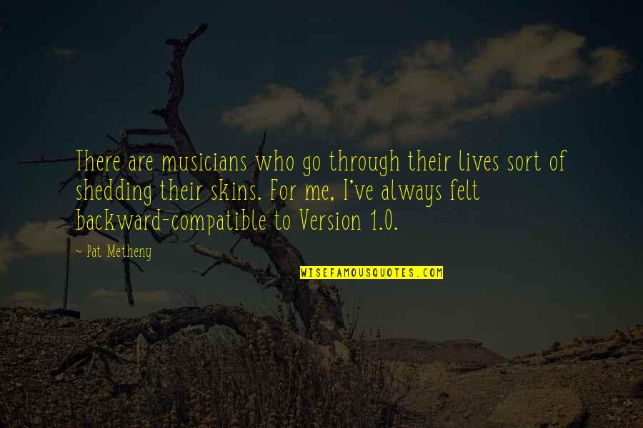 Version 1 Quotes By Pat Metheny: There are musicians who go through their lives