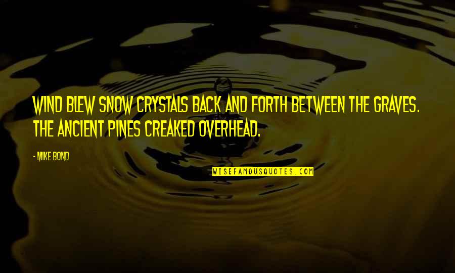 Versprechen Denver Quotes By Mike Bond: Wind blew snow crystals back and forth between Versprechen Denver Quotes By Mike Bond: Wind blew snow crystals back and forth between