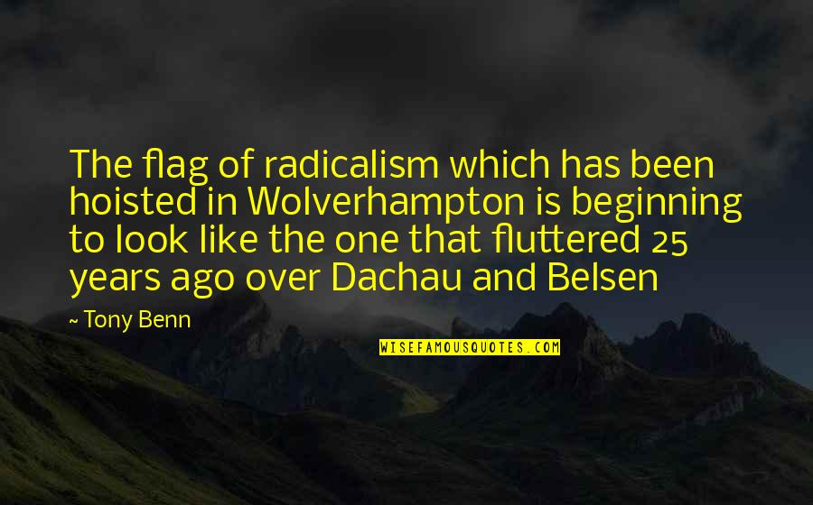 Vertes Quotes By Tony Benn: The flag of radicalism which has been hoisted