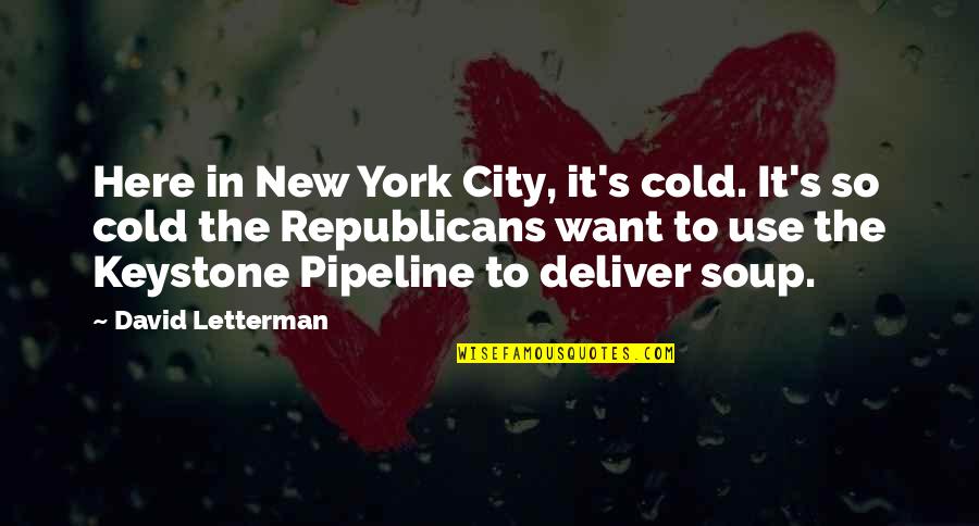 Verwandtschaftsbeziehungen Quotes By David Letterman: Here in New York City, it's cold. It's Verwandtschaftsbeziehungen Quotes By David Letterman: Here in New York City, it's cold. It's