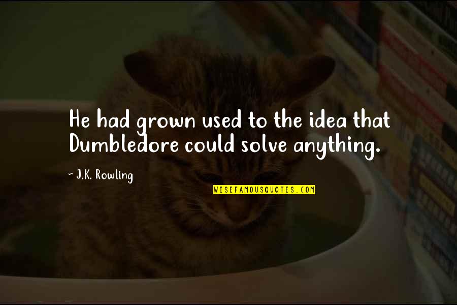 Vesselbot Quotes By J.K. Rowling: He had grown used to the idea that