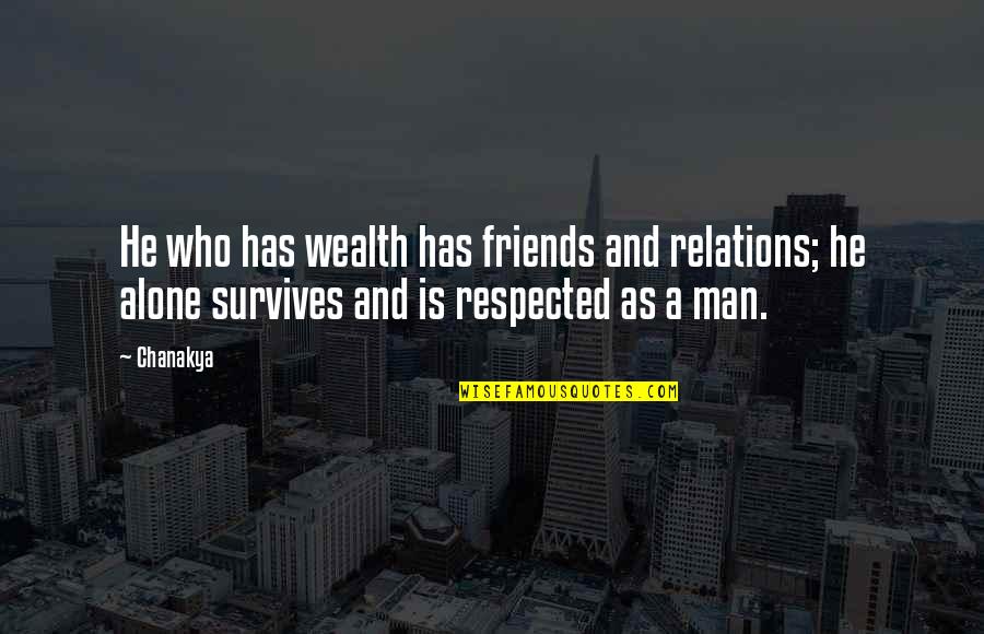 Vetting Synonym Quotes By Chanakya: He who has wealth has friends and relations;