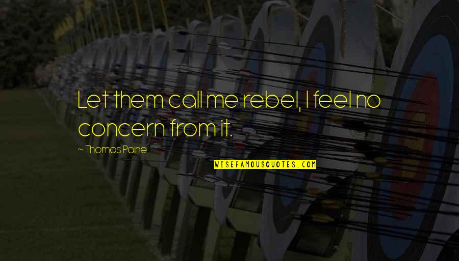 Vexed Quotes By Thomas Paine: Let them call me rebel, I feel no