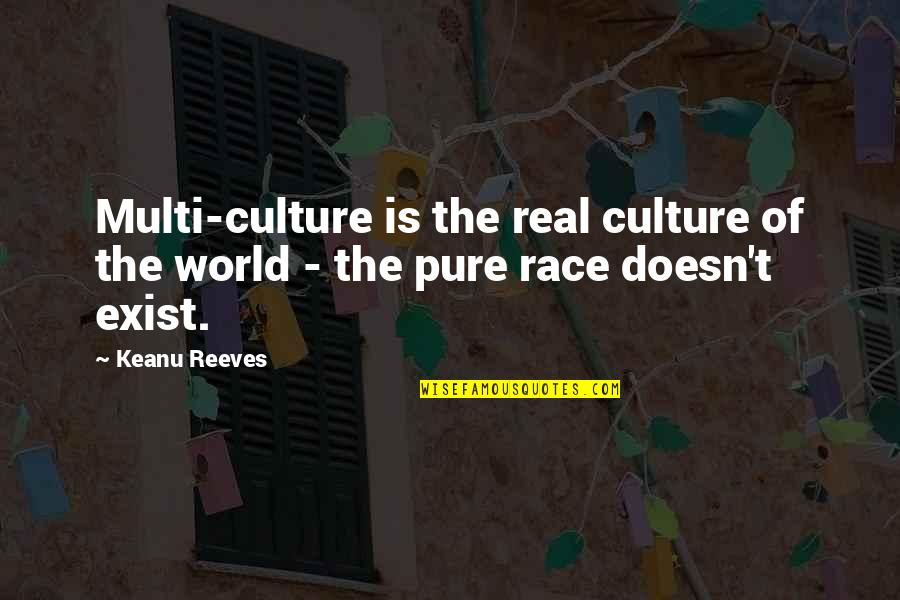Vexed Up Life Quotes By Keanu Reeves: Multi-culture is the real culture of the world