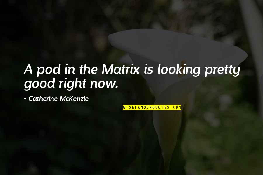 Vialle Velastic Quotes By Catherine McKenzie: A pod in the Matrix is looking pretty