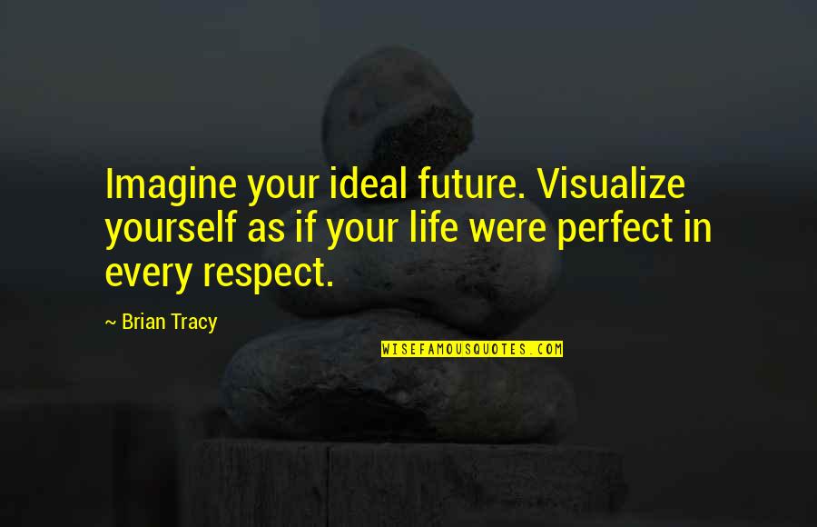 Viceregal Quotes By Brian Tracy: Imagine your ideal future. Visualize yourself as if Viceregal Quotes By Brian Tracy: Imagine your ideal future. Visualize yourself as if