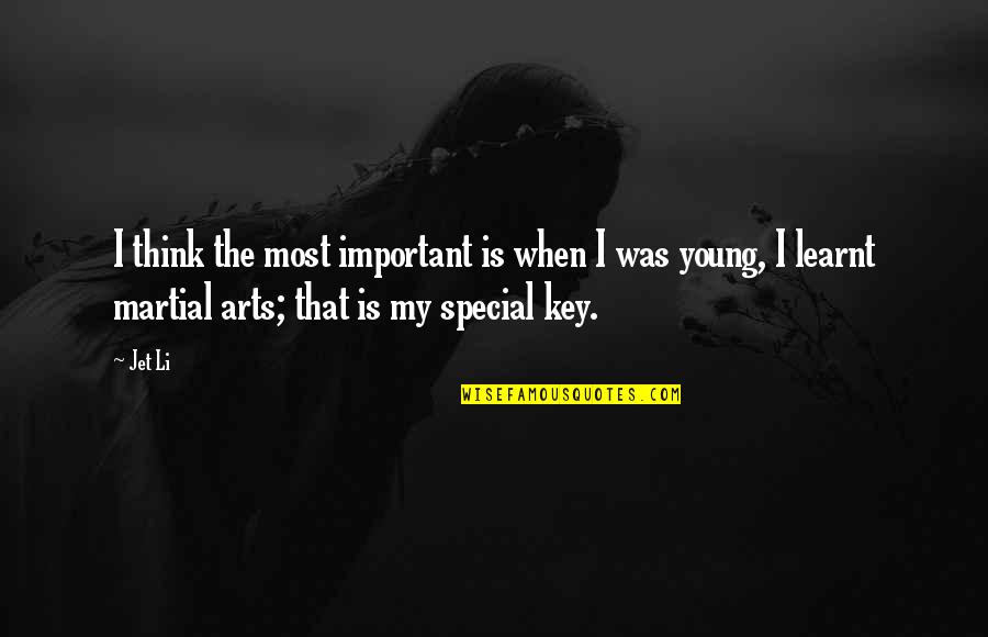 Vickleby Quotes By Jet Li: I think the most important is when I Vickleby Quotes By Jet Li: I think the most important is when I