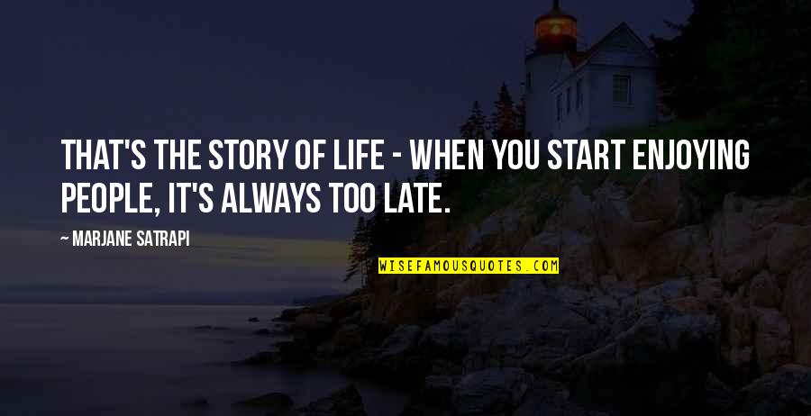 Victim Of Robbery Quotes By Marjane Satrapi: That's the story of life - when you