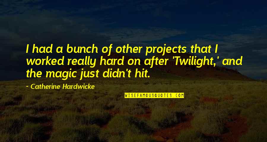 Victimas Quotes By Catherine Hardwicke: I had a bunch of other projects that