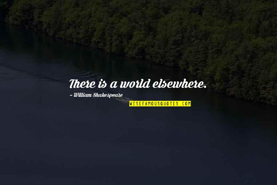 Victorianism By Study Quotes By William Shakespeare: There is a world elsewhere.