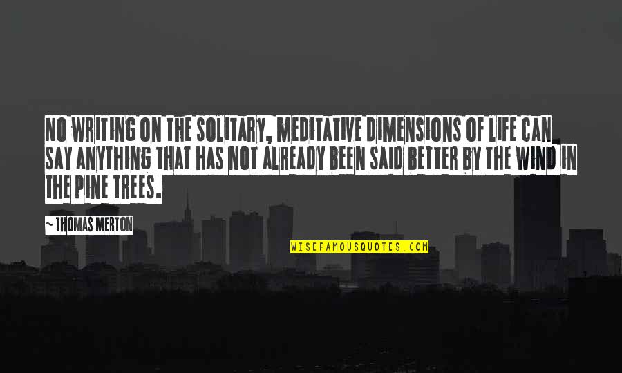 Vidal Bayern Quotes By Thomas Merton: No writing on the solitary, meditative dimensions of Vidal Bayern Quotes By Thomas Merton: No writing on the solitary, meditative dimensions of