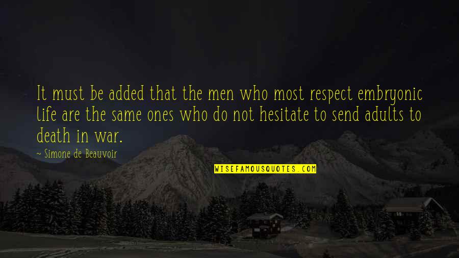 Vidaus Tarnybos Quotes By Simone De Beauvoir: It must be added that the men who Vidaus Tarnybos Quotes By Simone De Beauvoir: It must be added that the men who