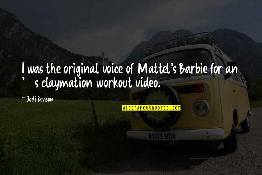 Video For Quotes By Jodi Benson: I was the original voice of Mattel's Barbie