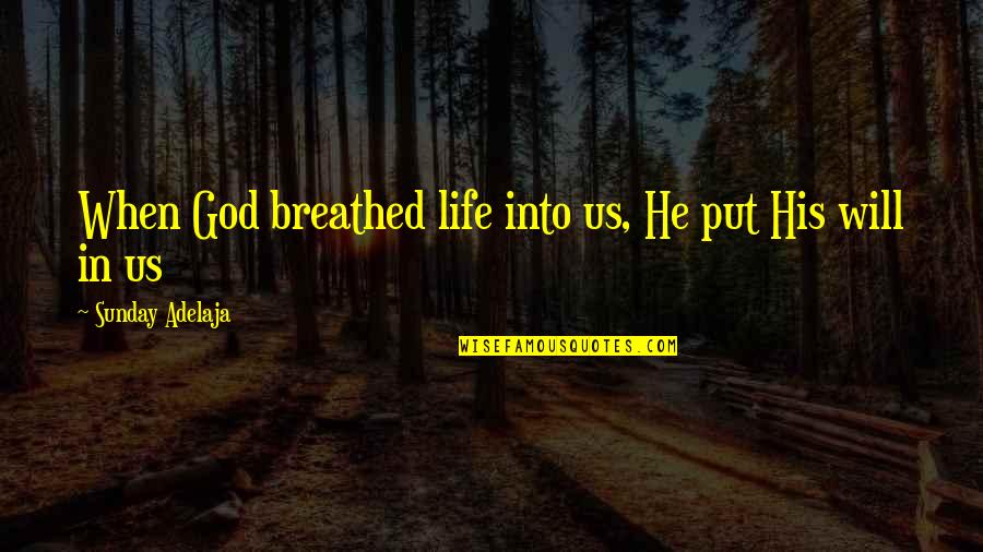 Vidhi Deshwal Quotes By Sunday Adelaja: When God breathed life into us, He put Vidhi Deshwal Quotes By Sunday Adelaja: When God breathed life into us, He put