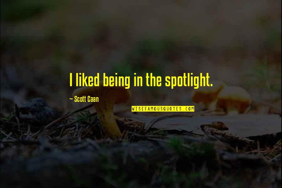 Vidlii Quotes By Scott Caan: I liked being in the spotlight.