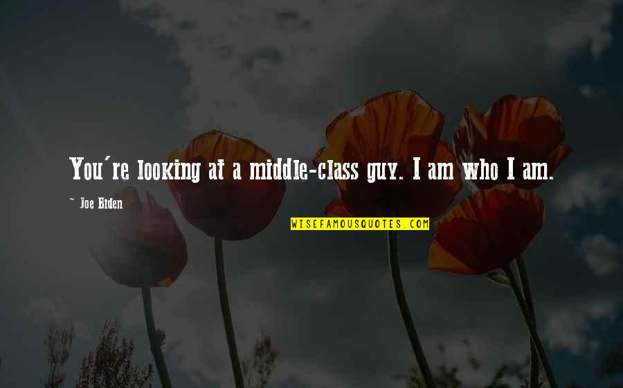 Vienen Conjugation Quotes By Joe Biden: You're looking at a middle-class guy. I am