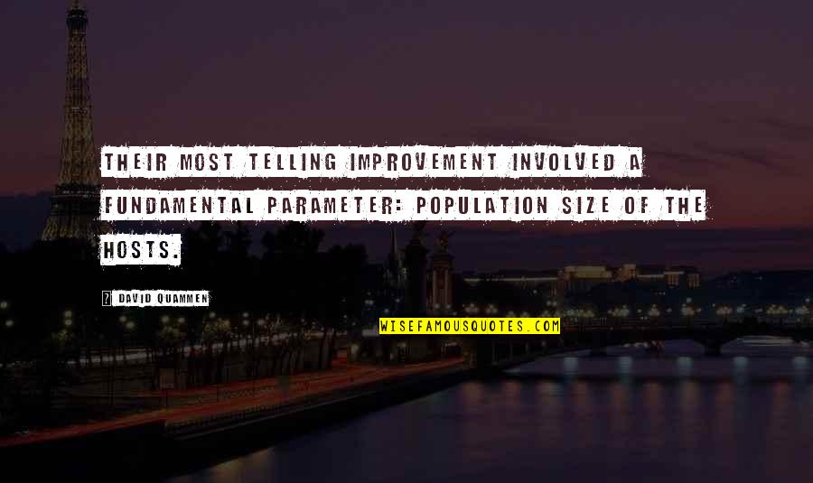 Vienna Pharaon Relationship Quotes By David Quammen: Their most telling improvement involved a fundamental parameter: Vienna Pharaon Relationship Quotes By David Quammen: Their most telling improvement involved a fundamental parameter: