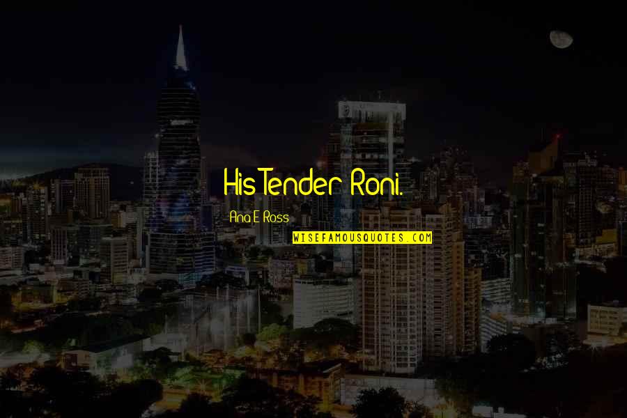 Viennale 2020 Quotes By Ana E Ross: His Tender Roni.