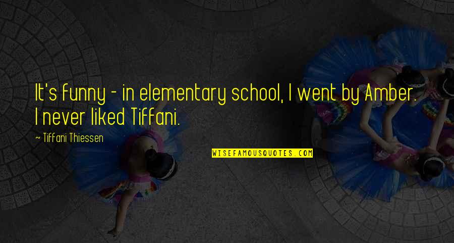 Vieta Quotes By Tiffani Thiessen: It's funny - in elementary school, I went Vieta Quotes By Tiffani Thiessen: It's funny - in elementary school, I went
