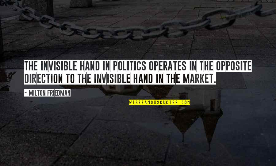 Viewbook Designs Quotes By Milton Friedman: The invisible hand in politics operates in the Viewbook Designs Quotes By Milton Friedman: The invisible hand in politics operates in the