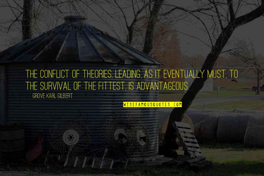 Vigilancia Privada Quotes By Grove Karl Gilbert: The conflict of theories, leading, as it eventually Vigilancia Privada Quotes By Grove Karl Gilbert: The conflict of theories, leading, as it eventually
