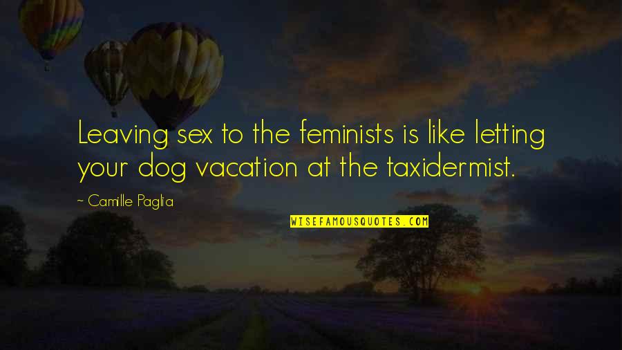 Vijnana Quotes By Camille Paglia: Leaving sex to the feminists is like letting
