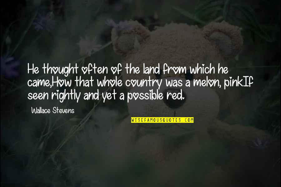 Viktorija Jakucinskaite Quotes By Wallace Stevens: He thought often of the land from which