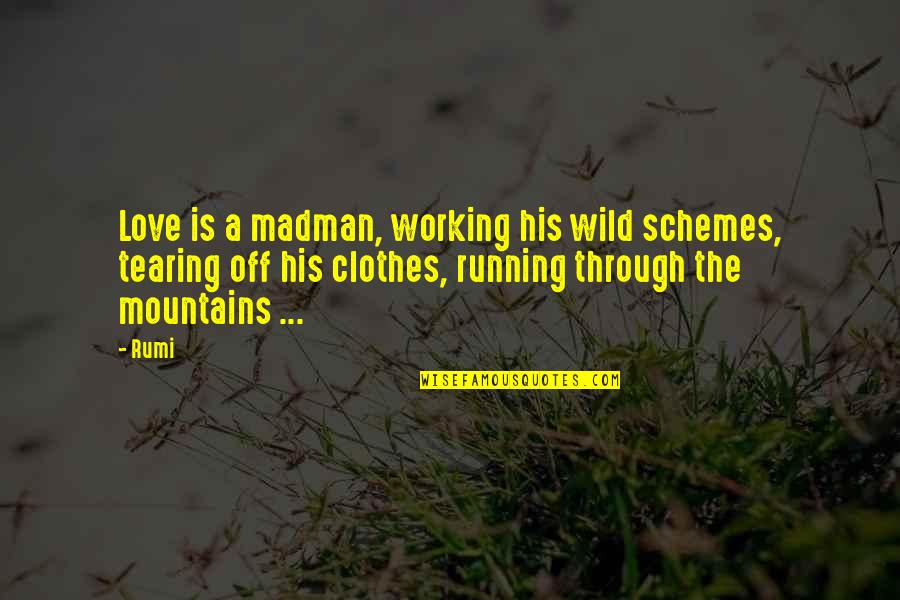 Vile Bodies Waugh Quotes By Rumi: Love is a madman, working his wild schemes,