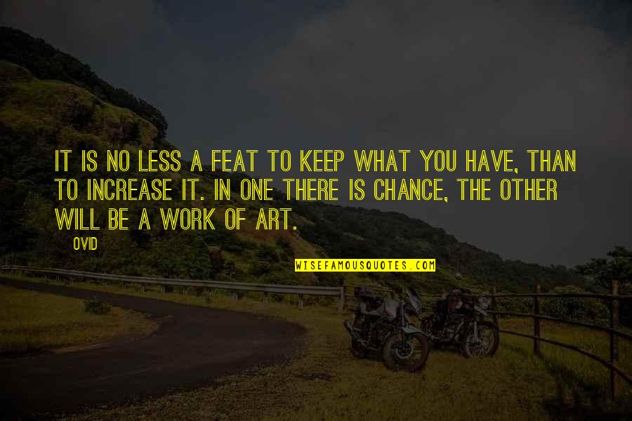 Villaret Teatro Quotes By Ovid: It is no less a feat to keep Villaret Teatro Quotes By Ovid: It is no less a feat to keep