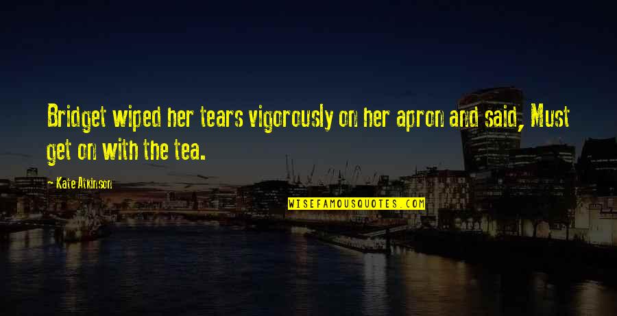 Vim Wrap Word In Quotes By Kate Atkinson: Bridget wiped her tears vigorously on her apron