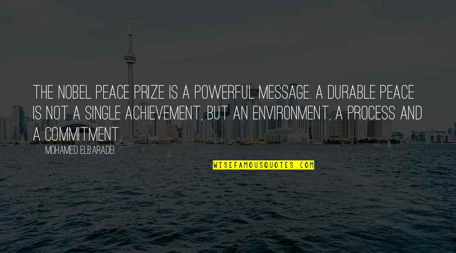 Vimercati Fillers Quotes By Mohamed ElBaradei: The Nobel Peace Prize is a powerful message.