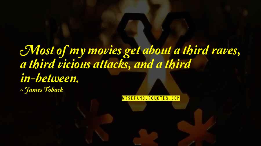 Vinardi Quotes By James Toback: Most of my movies get about a third